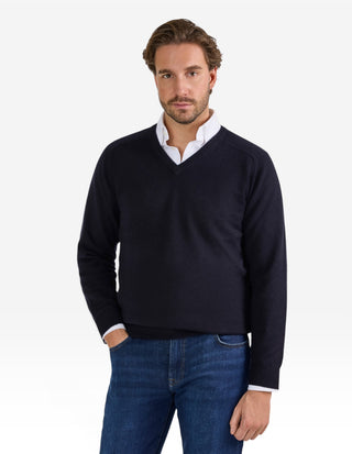 Kilsyth Tröja Lammull Navy