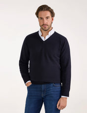 Kilsyth Tröja Lammull Navy
