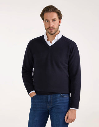 Kilsyth Tröja Lammull Navy