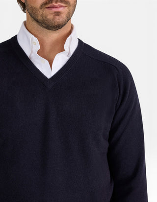Kilsyth Tröja Lammull Navy