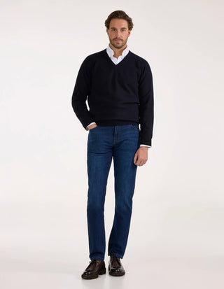 Kilsyth Tröja Lammull Navy