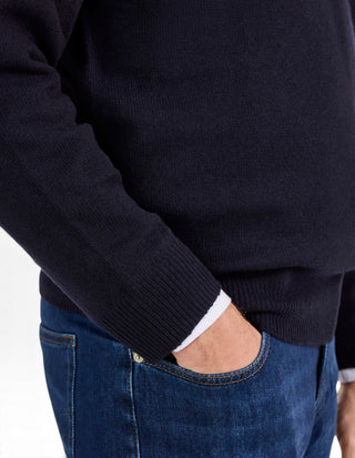 Kilsyth Tröja Lammull Navy
