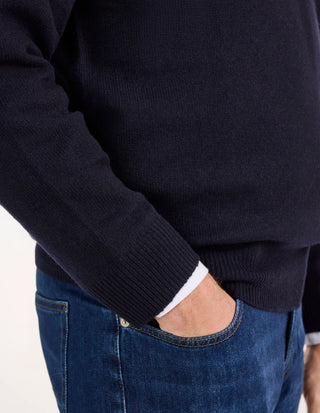Kilsyth Tröja Lammull Navy