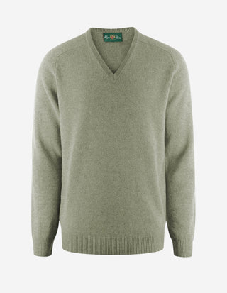 Kilsyth Tröja Lammull Olivgrön