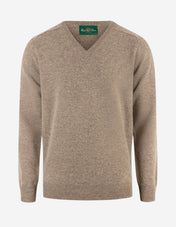 Kilsyth Tröja Lammull Gråbeige