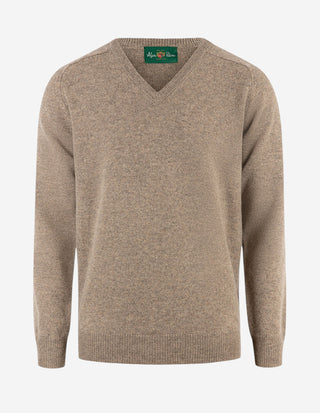 Kilsyth Tröja Lammull Gråbeige