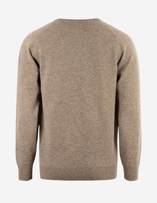 Kilsyth Tröja Lammull Gråbeige