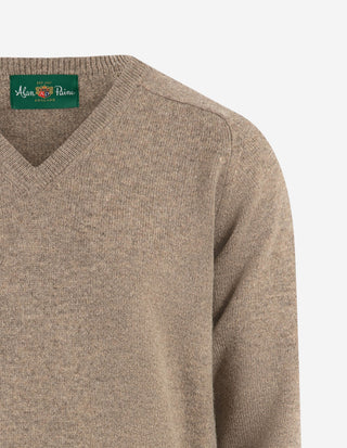 Kilsyth Tröja Lammull Gråbeige
