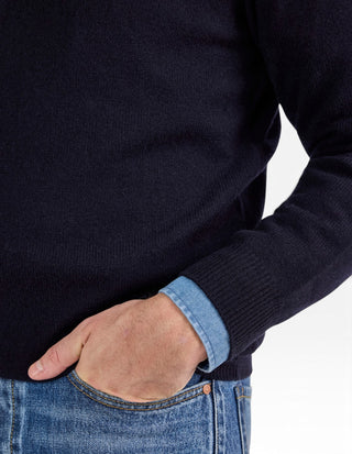 Lenzie Tröja Lammull Navy
