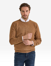 Lenzie Tröja Lammull Brun