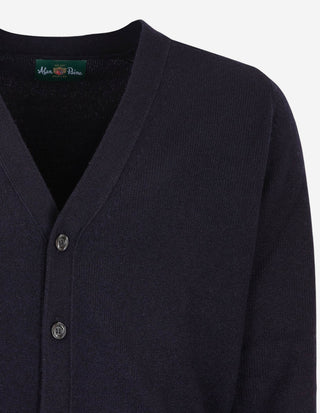 Cornwall Cardigan Lammull Navy