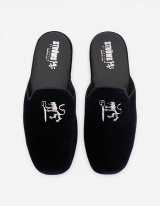 Slip-in Slipper Velvet Marinblå