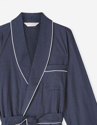 Plaza Morgonrock Bomull Navy/Dots