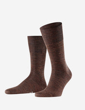 Airport Wool Sock Brown