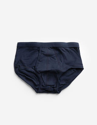 High Brief Bomull Marinblå