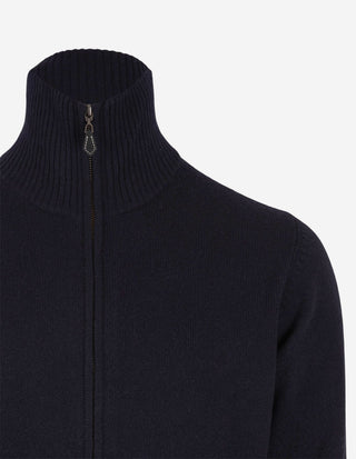 Ballater Cardigan Lammull Navy