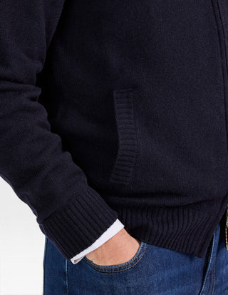 Ballater Cardigan Lammull Navy
