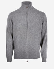 Ballater Cardigan Lammull Ljusgrå