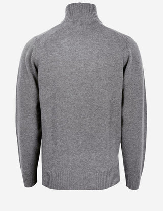 Ballater Cardigan Lammull Ljusgrå