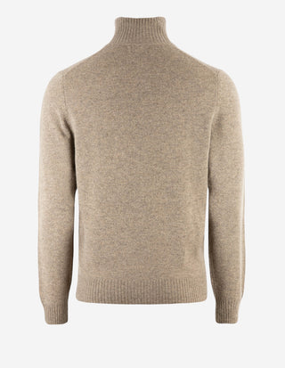 Ballater Cardigan Lammull Gråbeige