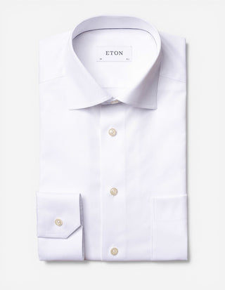 Classic Fit Skjorta Signature Twill Vit