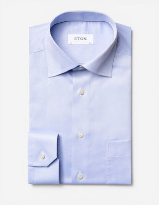Classic Fit Skjorta Signature Twill Ljusblå