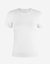 Samina Cotton Jersey T-Shirt Vit