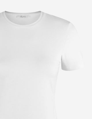 Samina Cotton Jersey T-Shirt Vit