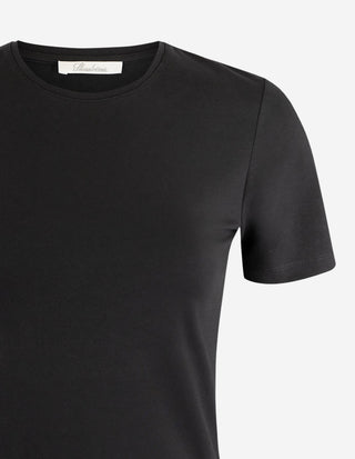 Samina Cotton Jersey T-Shirt Svart