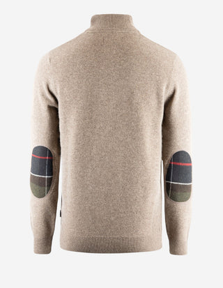 Holden Tröja Half Zip Lammull Brun