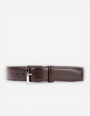 Läderbälte kalvskinn 3,5 cm Brown