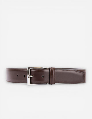 Läderbälte kalvskinn 3,5 cm Brown