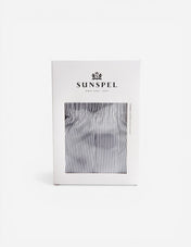 Classic Woven Cotton Boxer Shorts Navy/White