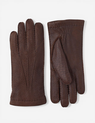 Peccary Handsewn Cashmere Lined Gloves Siena