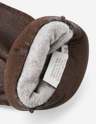 Peccary Handsewn Cashmere Lined Gloves Siena