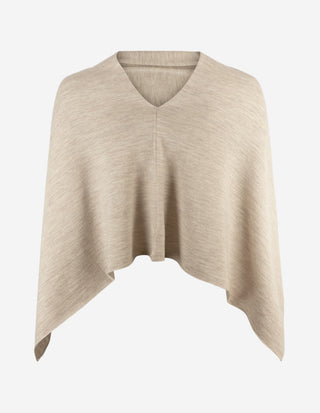 Paris Poncho Ljusbeige One Size