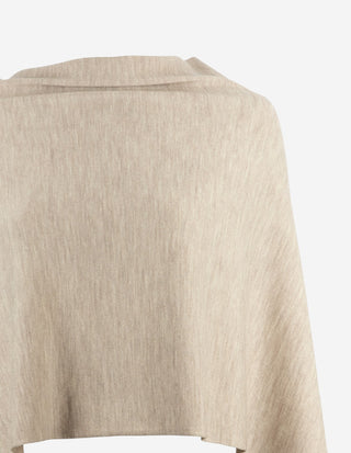 Paris Poncho Ljusbeige One Size