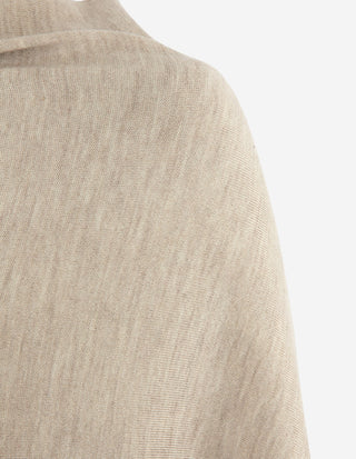 Paris Poncho Ljusbeige One Size