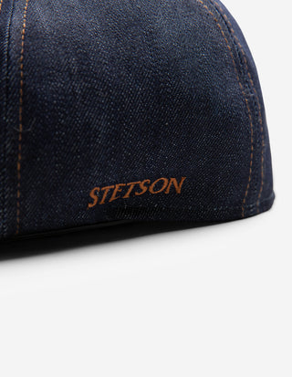 Texas Denim Flat Cap Mörkblå