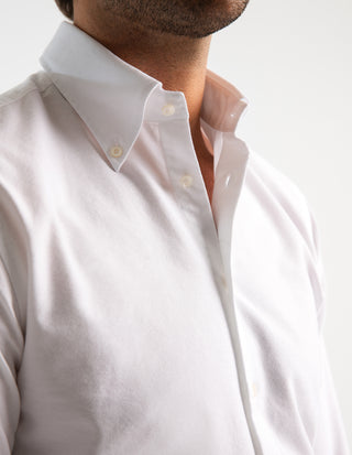 Slim Fit Oxford Skjorta Vit