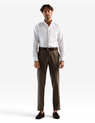 Slim Fit Skjorta Bomull Vit
