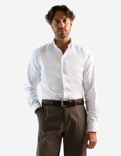 Slim Fit Skjorta Bomull Vit