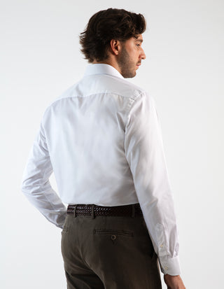 Slim Fit Skjorta Bomull White