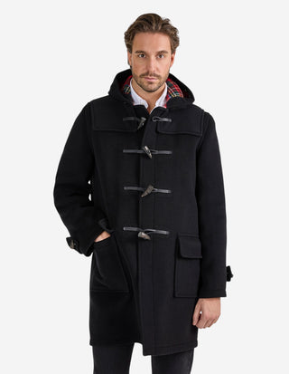Morris Duffle Coat Svart