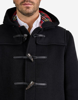 Morris Duffle Coat Svart