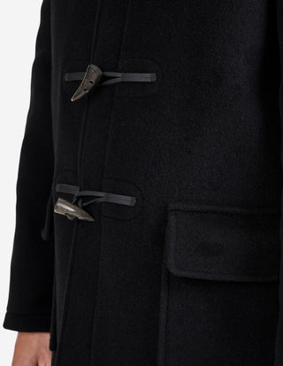 Morris Duffle Coat Svart