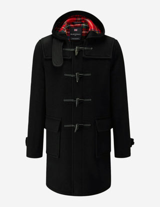 Morris Duffle Coat Svart