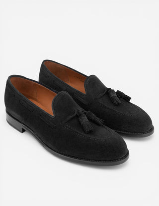 Tassel Loafers Mocka Svart
