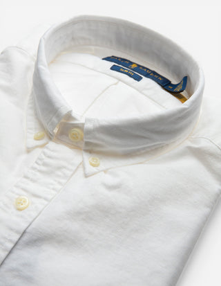 Slim Fit Oxfordskjorta Vit
