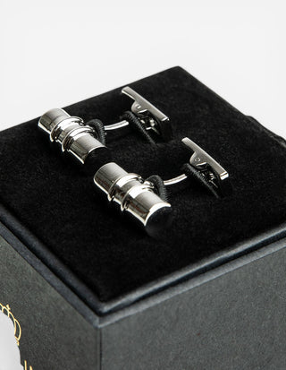 Bar Manchettknapp Silver One Size
